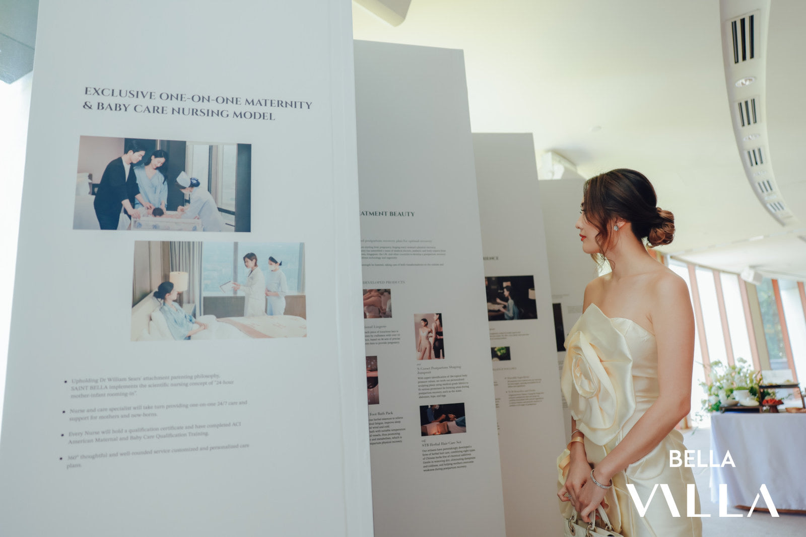 guest at the bella villa opening ceremony