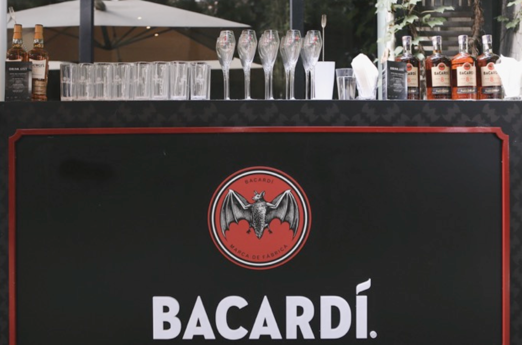 bacardi event set up